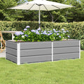 vidaXL Donica Jasnoszary 160 x 80 x 45 cm Stal