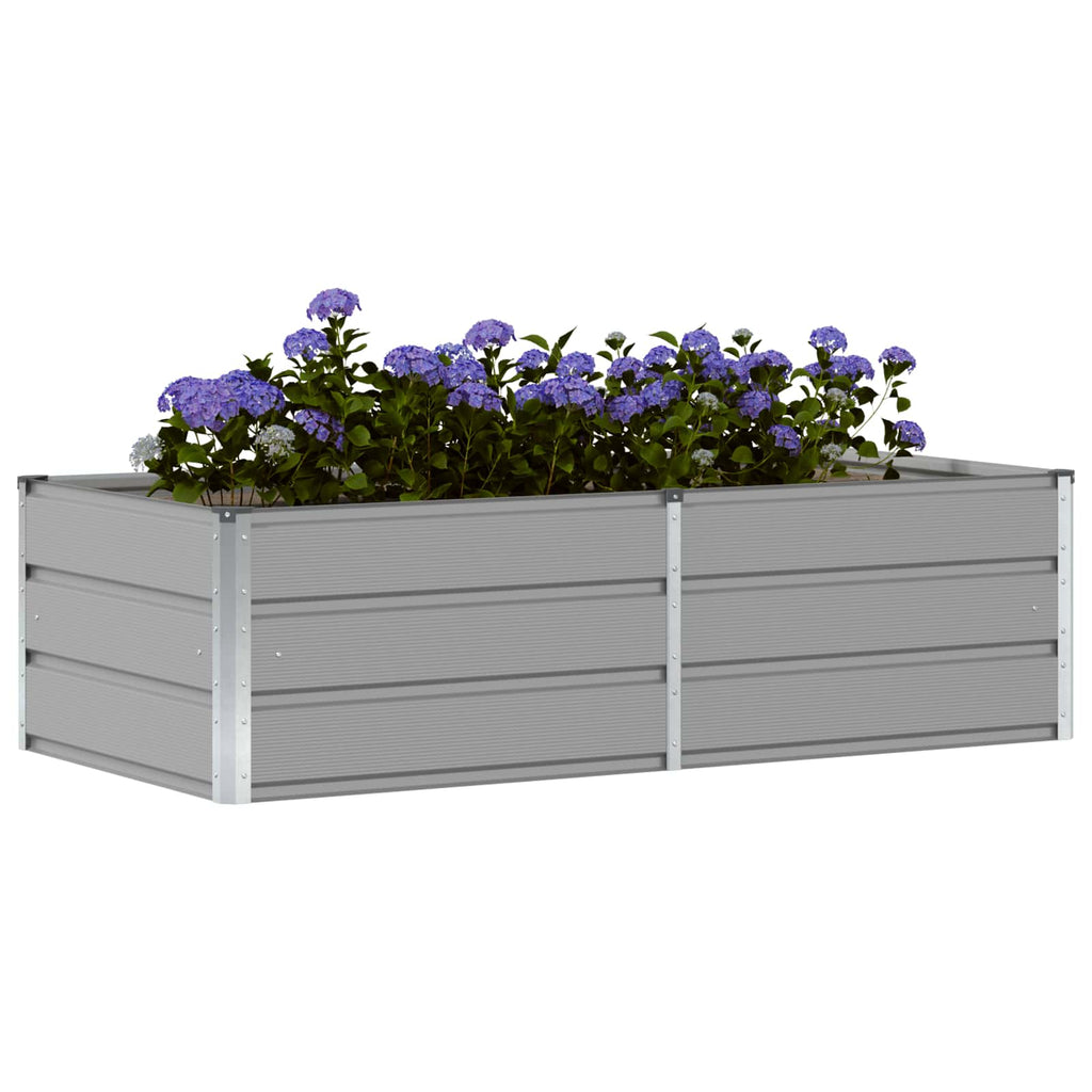 vidaXL Donica Jasnoszary 160 x 80 x 45 cm Stal