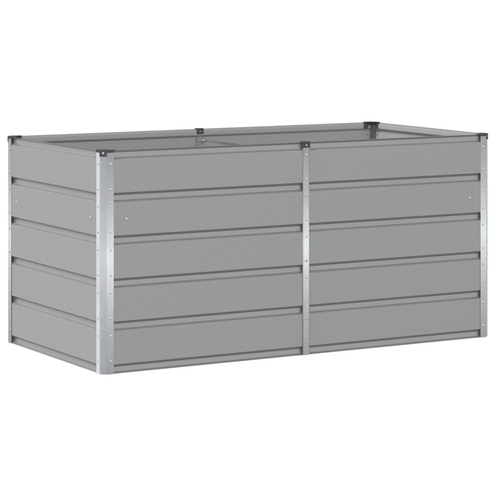 vidaXL Donica Jasnoszary 160 x 80 x 75 cm Stal