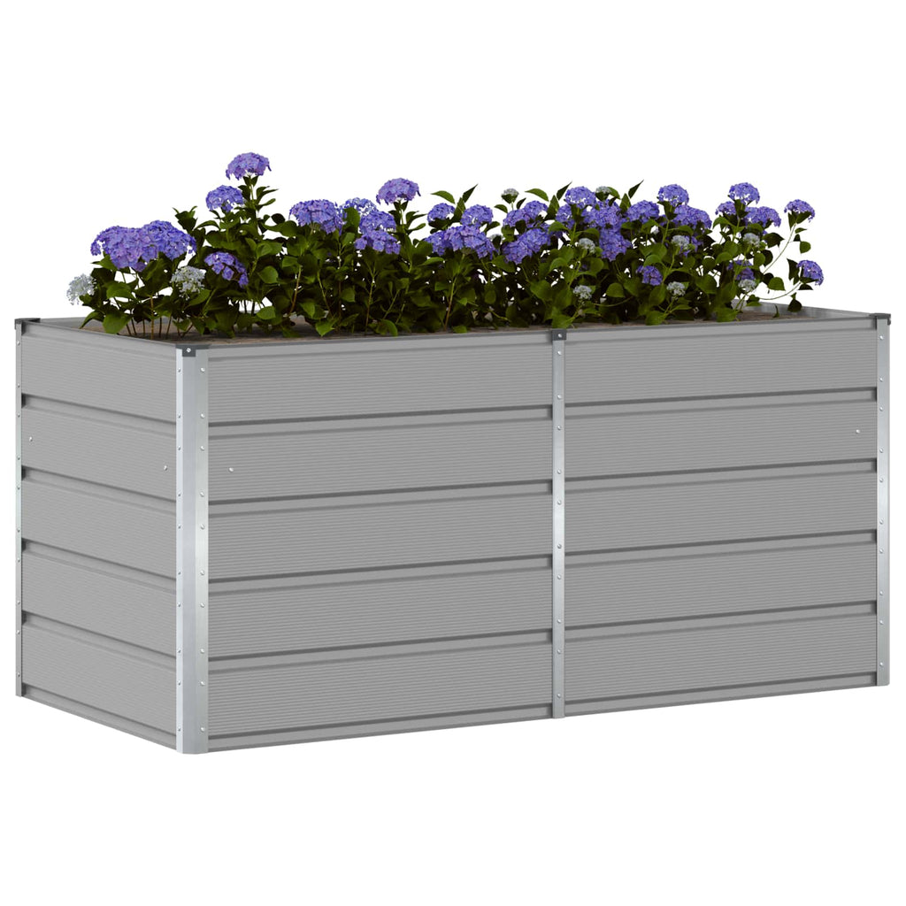 vidaXL Donica Jasnoszary 160 x 80 x 75 cm Stal