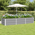 vidaXL Donica Jasnoszary 240 x 80 x 45 cm Stal