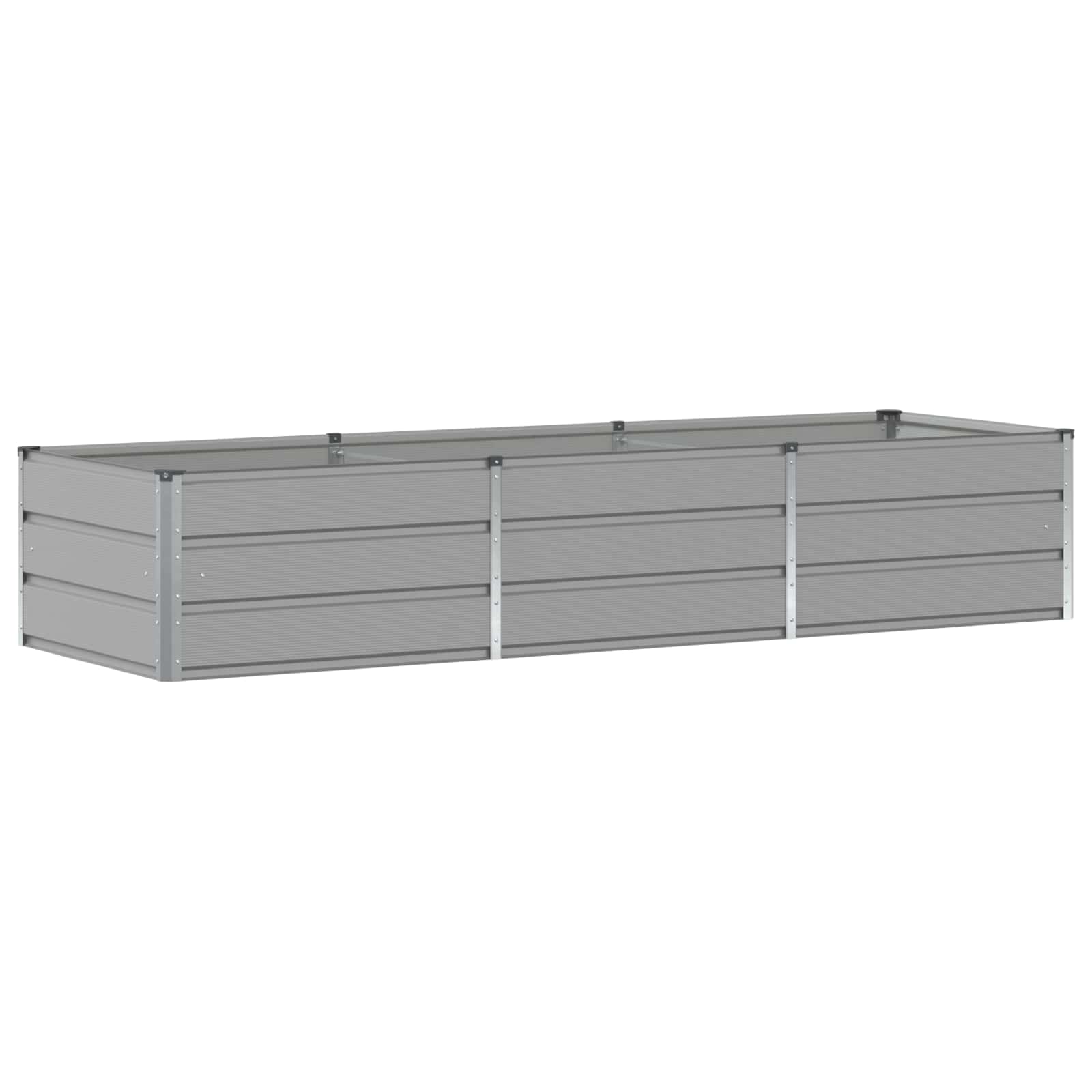 vidaXL Donica Jasnoszary 240 x 80 x 45 cm Stal