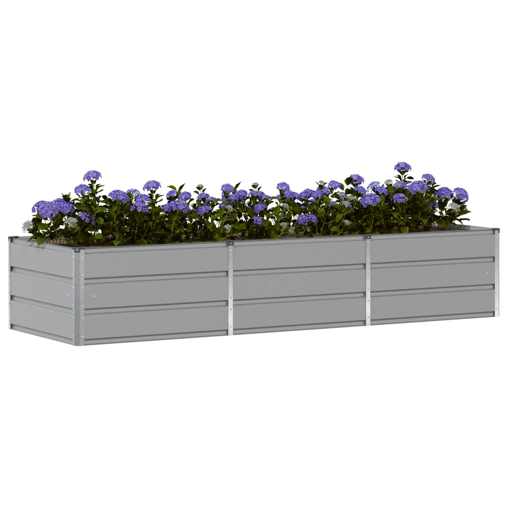 vidaXL Donica Jasnoszary 240 x 80 x 45 cm Stal