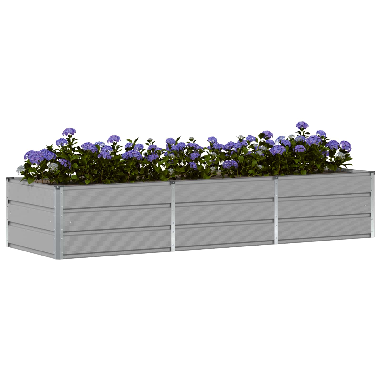 vidaXL Donica Jasnoszary 240 x 80 x 45 cm Stal