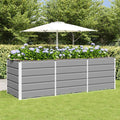 vidaXL Donica Jasnoszary 240 x 80 x 75 cm Stal