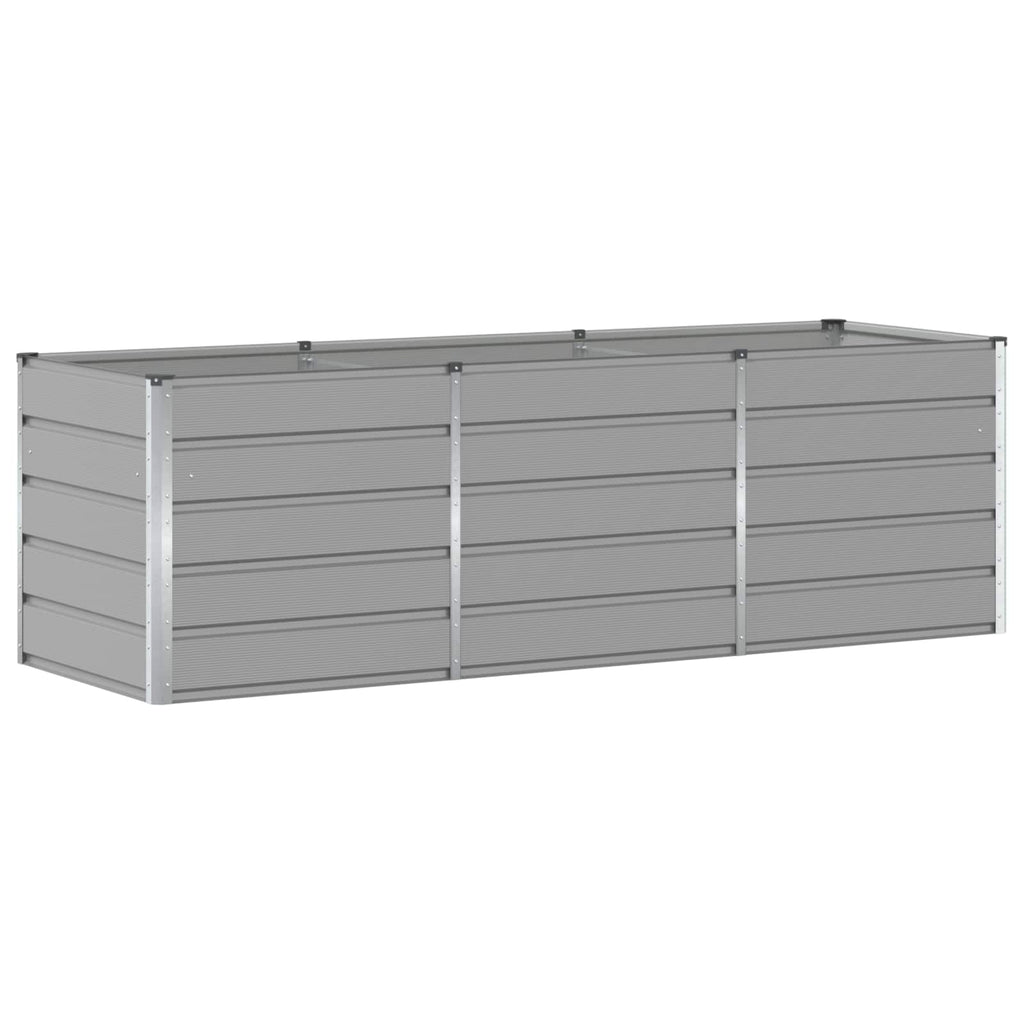 vidaXL Donica Jasnoszary 240 x 80 x 75 cm Stal