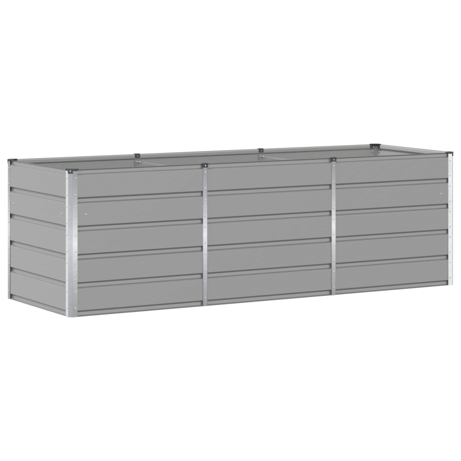 vidaXL Donica Jasnoszary 240 x 80 x 75 cm Stal