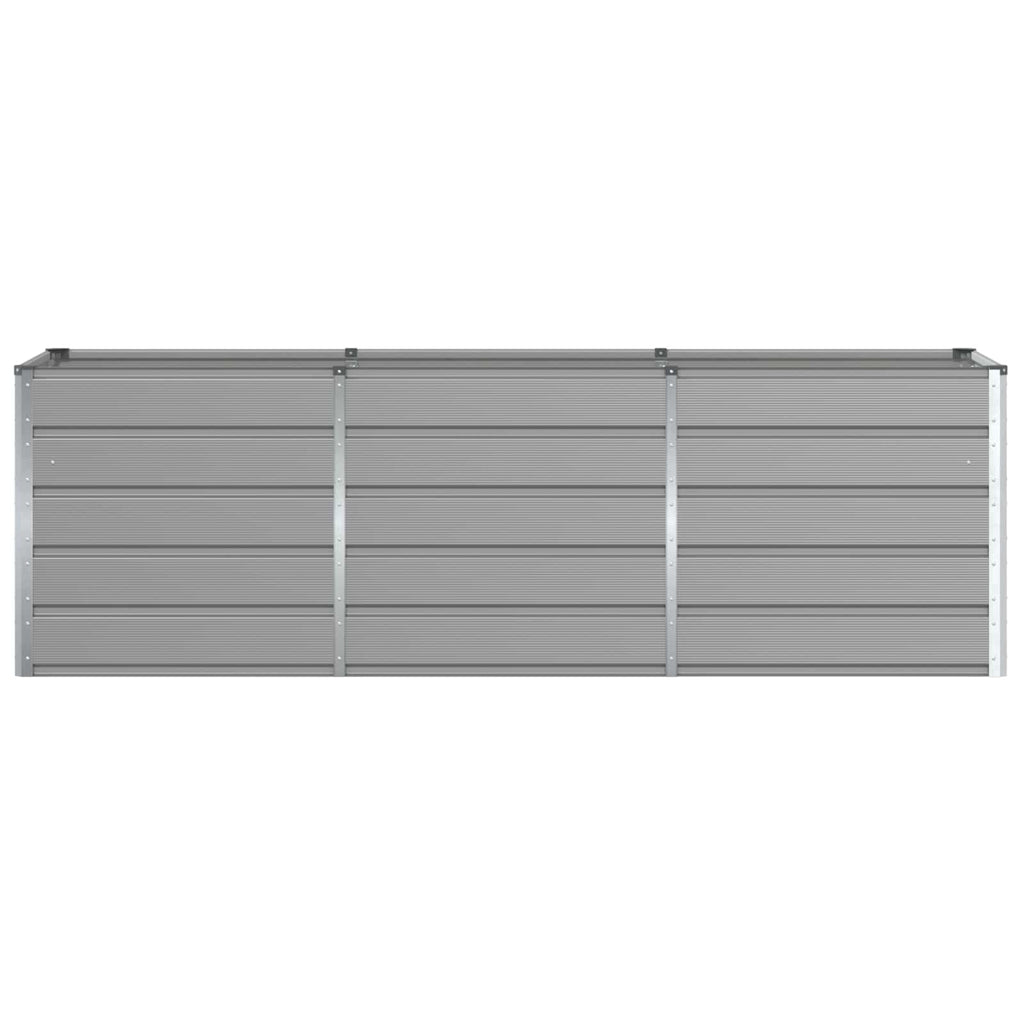 vidaXL Donica Jasnoszary 240 x 80 x 75 cm Stal