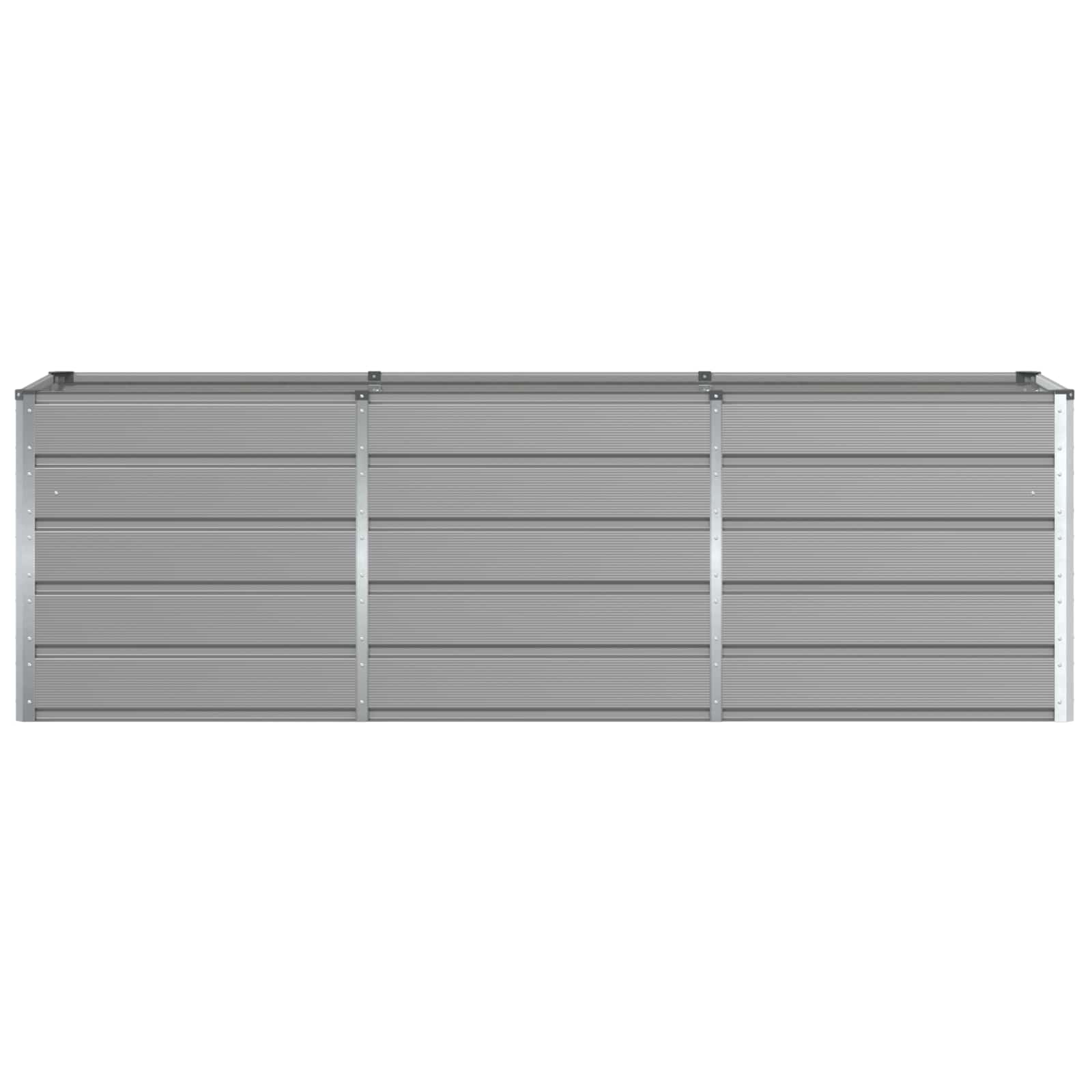 vidaXL Donica Jasnoszary 240 x 80 x 75 cm Stal