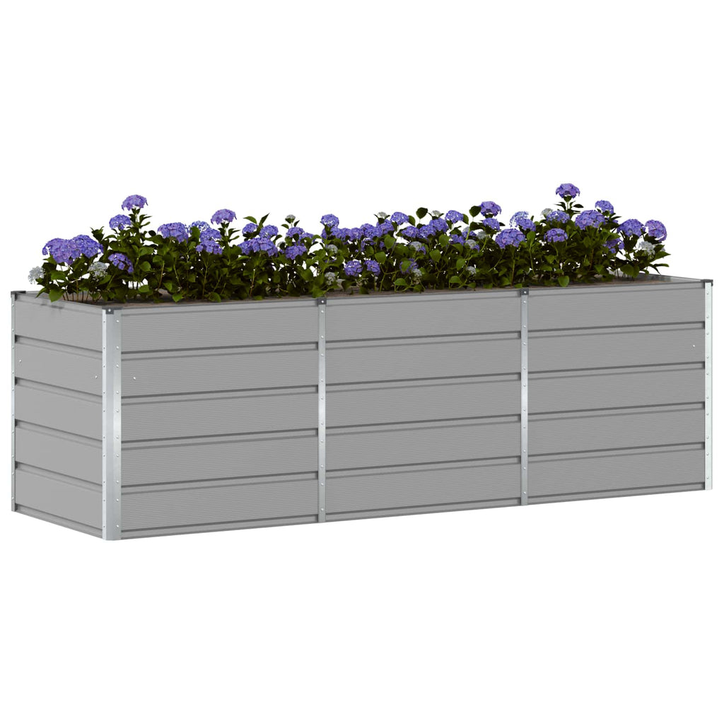 vidaXL Donica Jasnoszary 240 x 80 x 75 cm Stal