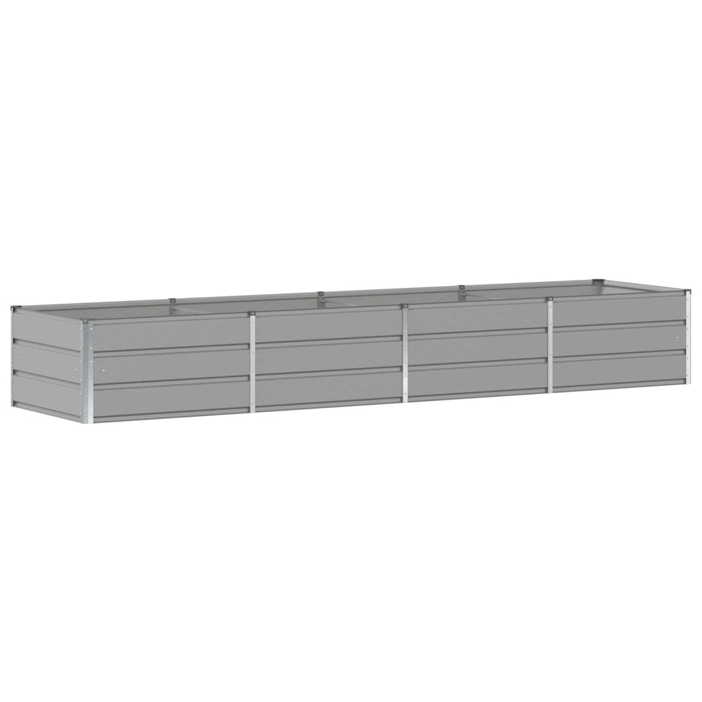 vidaXL Donica Jasnoszary 320 x 80 x 45 cm Stal