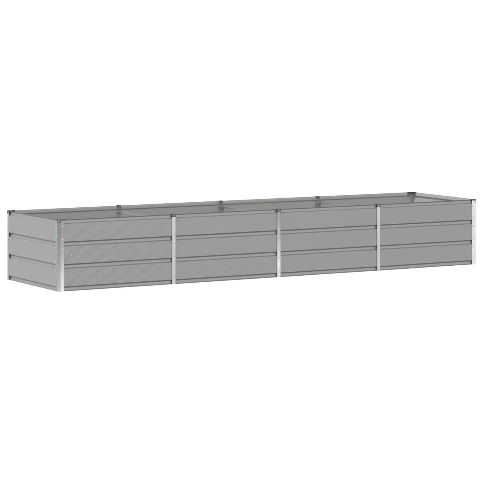 vidaXL Donica Jasnoszary 320 x 80 x 45 cm Stal