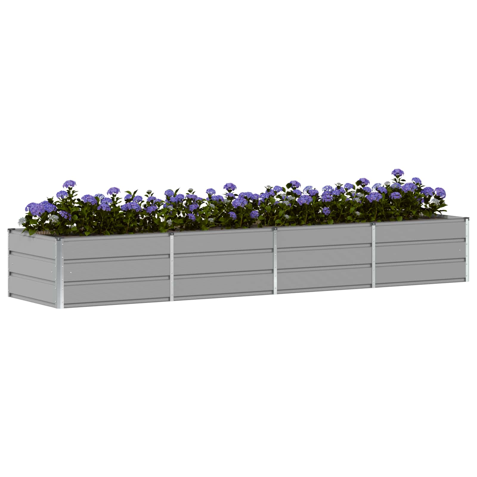 vidaXL Donica Jasnoszary 320 x 80 x 45 cm Stal
