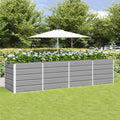 vidaXL Donica Jasnoszary 320 x 80 x 75 cm Stal
