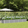 vidaXL Donica Jasnoszary 400 x 80 x 45 cm Stal