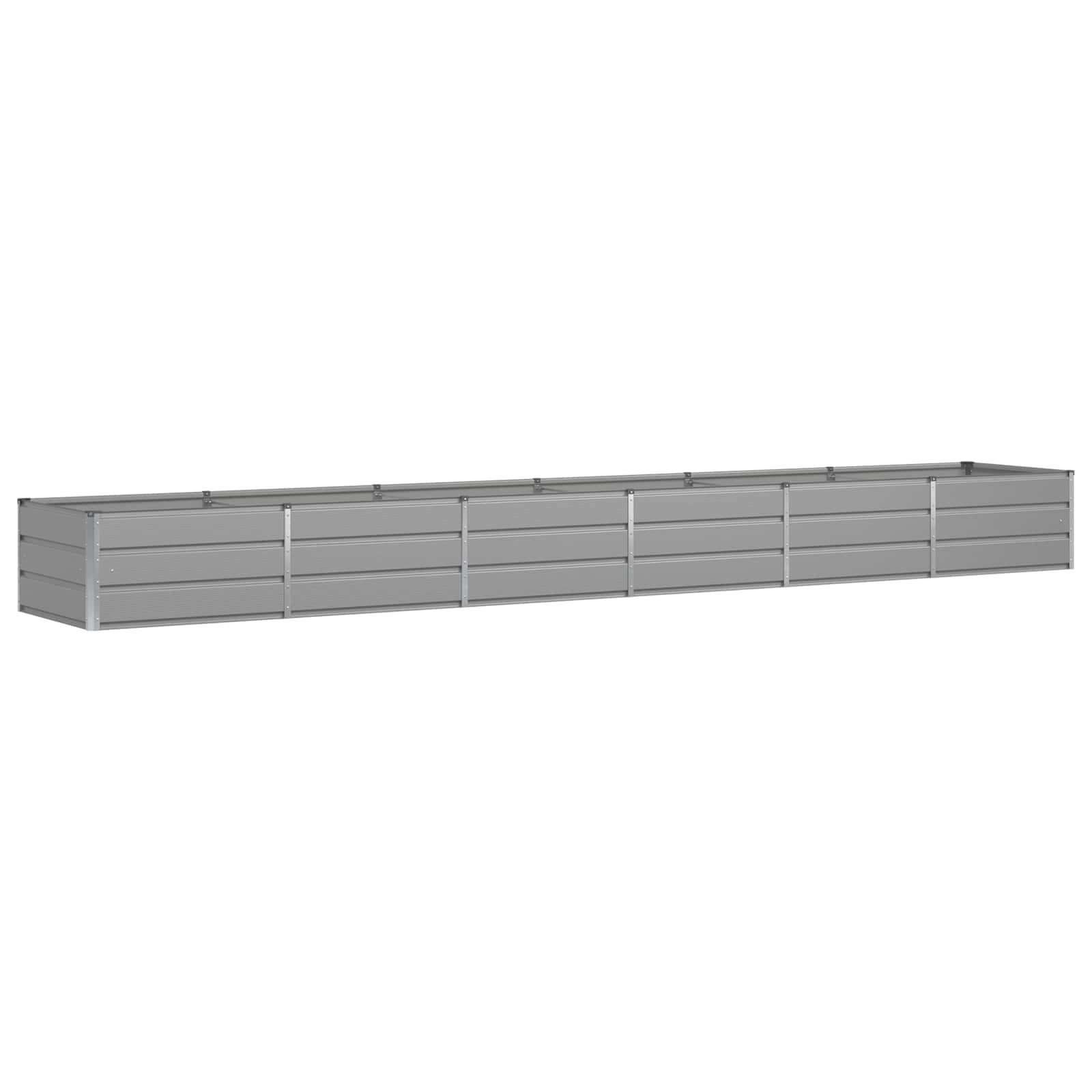 vidaXL Donica Jasnoszary 480 x 80 x 45 cm Stal