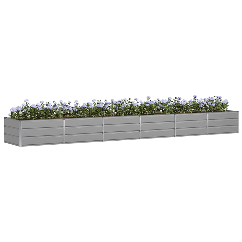 vidaXL Donica Jasnoszary 480 x 80 x 45 cm Stal