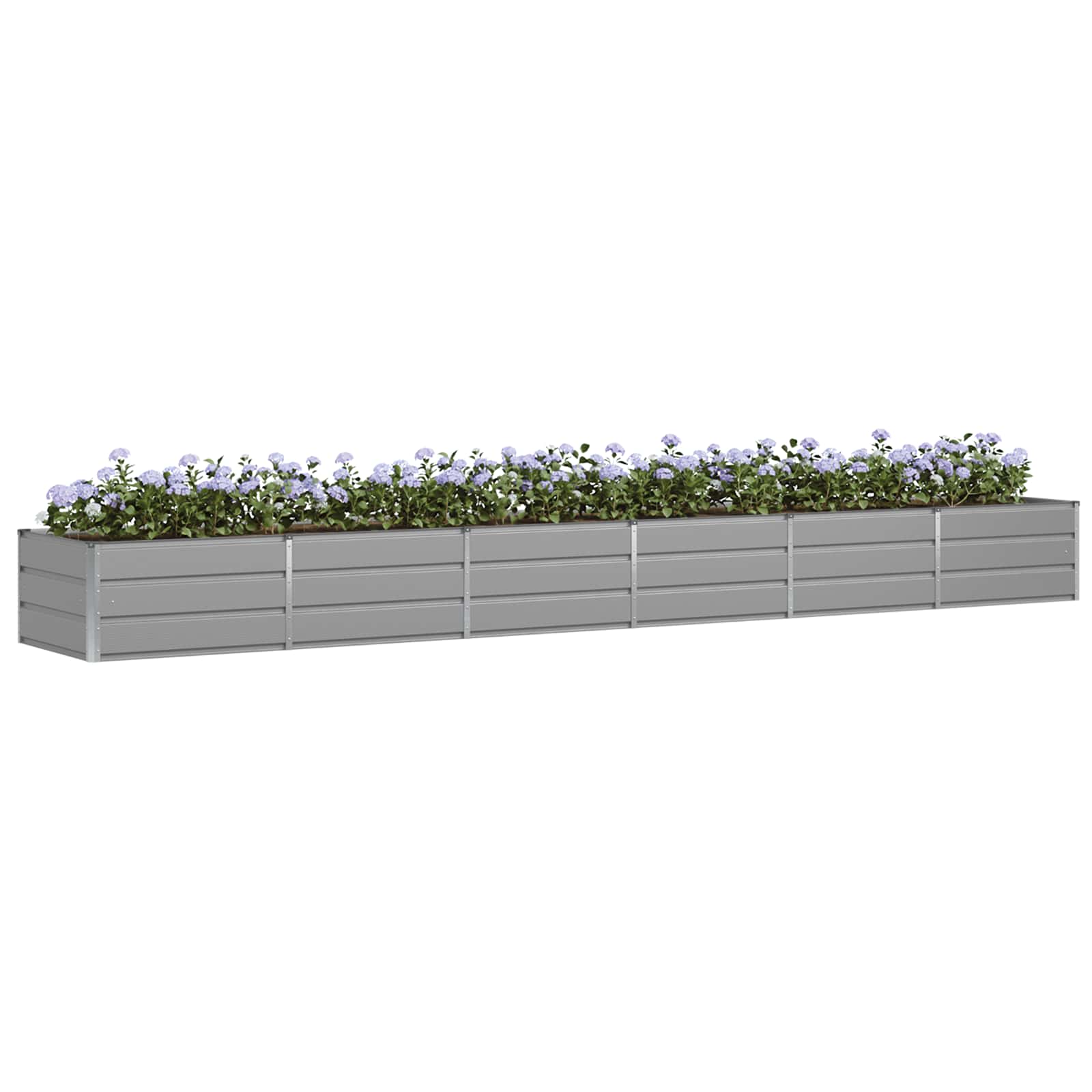 vidaXL Donica Jasnoszary 480 x 80 x 45 cm Stal