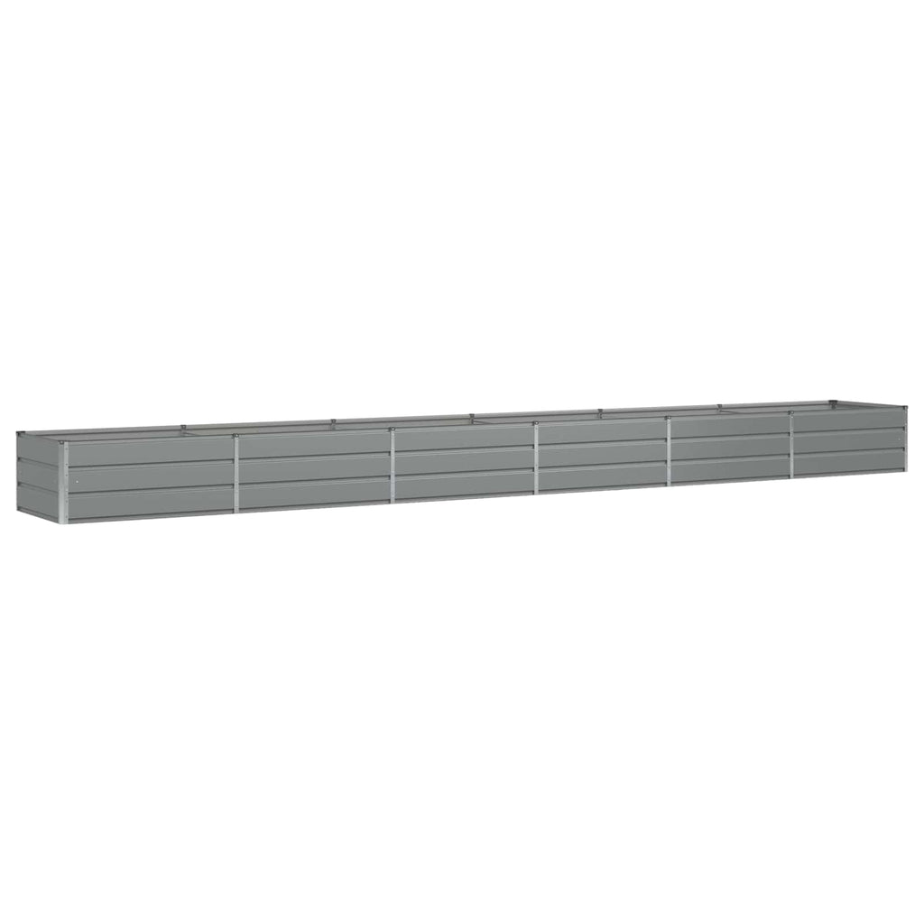 vidaXL Donica Jasnoszary 600 x 80 x 45 cm Stal