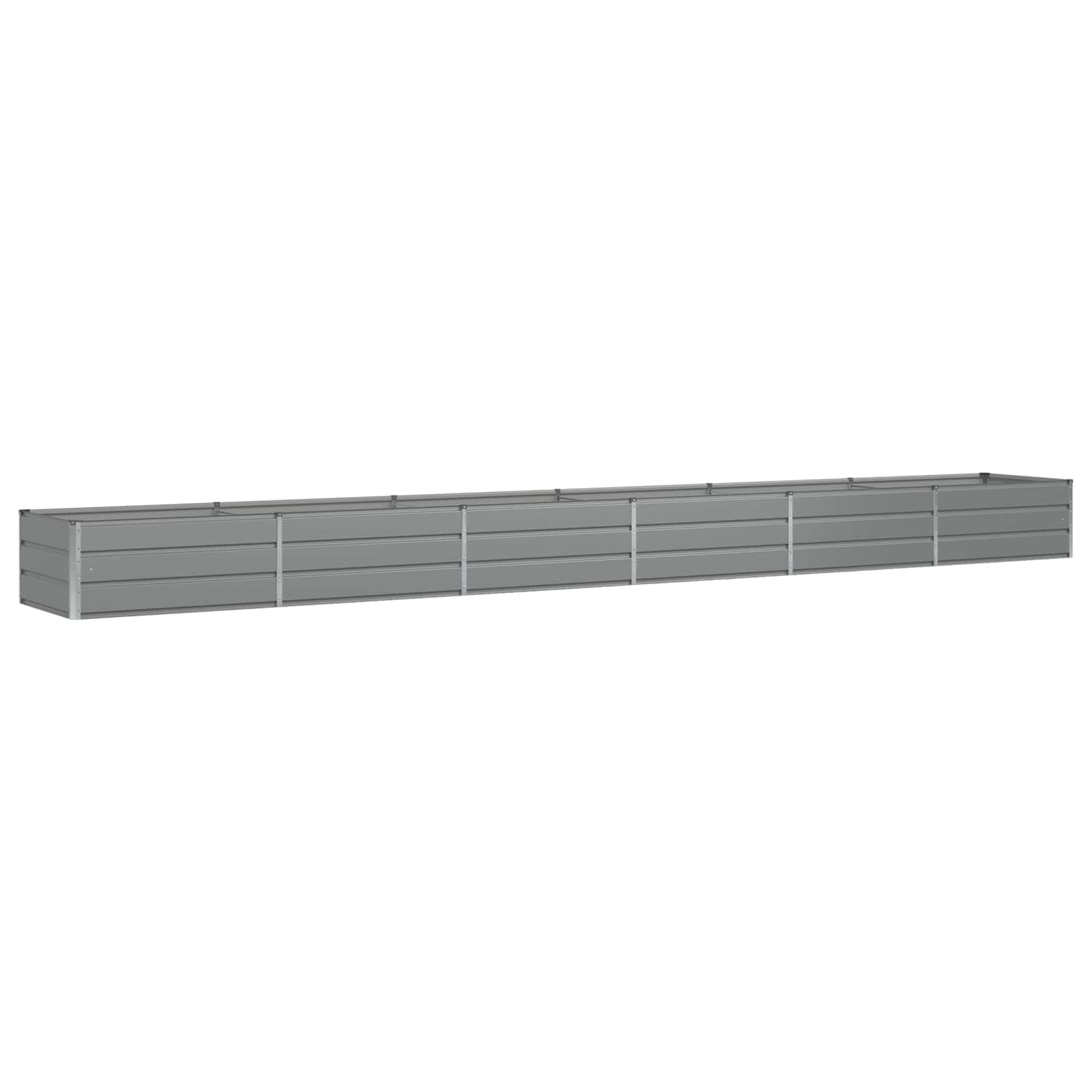 vidaXL Donica Jasnoszary 600 x 80 x 45 cm Stal