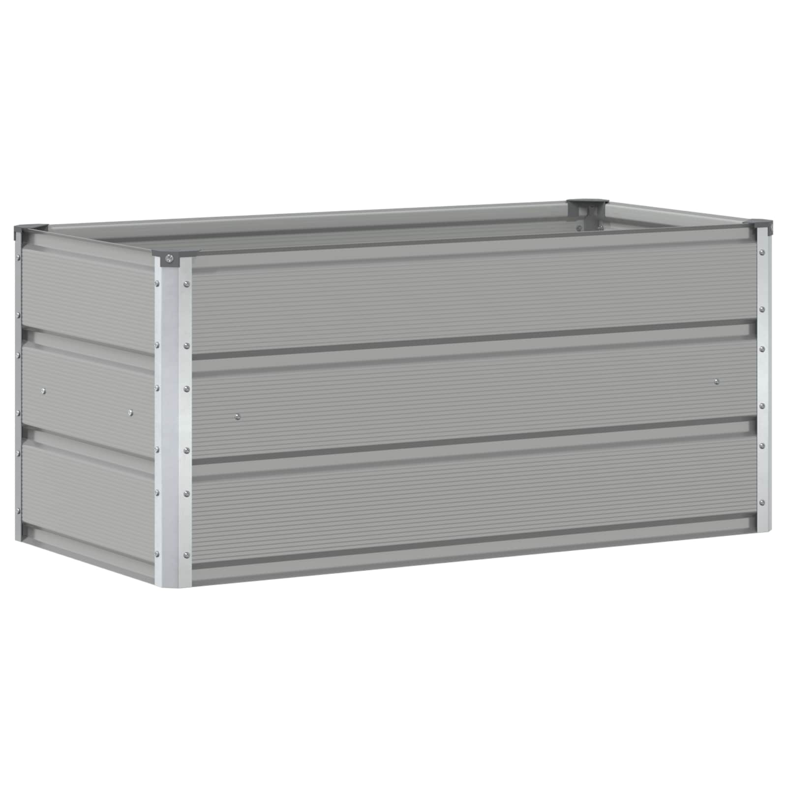 vidaXL Donica Jasnoszary 100 x 50 x 45 cm Stal Galwanizowana