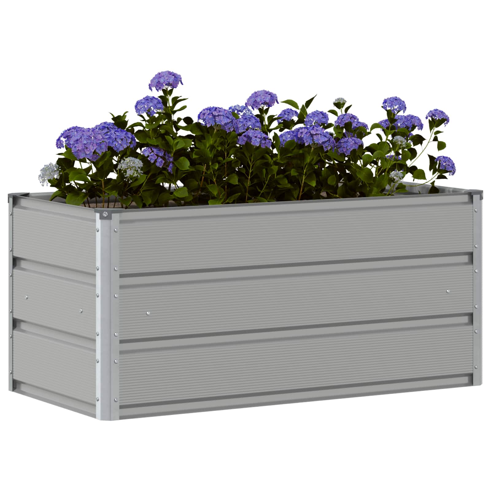 vidaXL Donica Jasnoszary 100 x 50 x 45 cm Stal Galwanizowana
