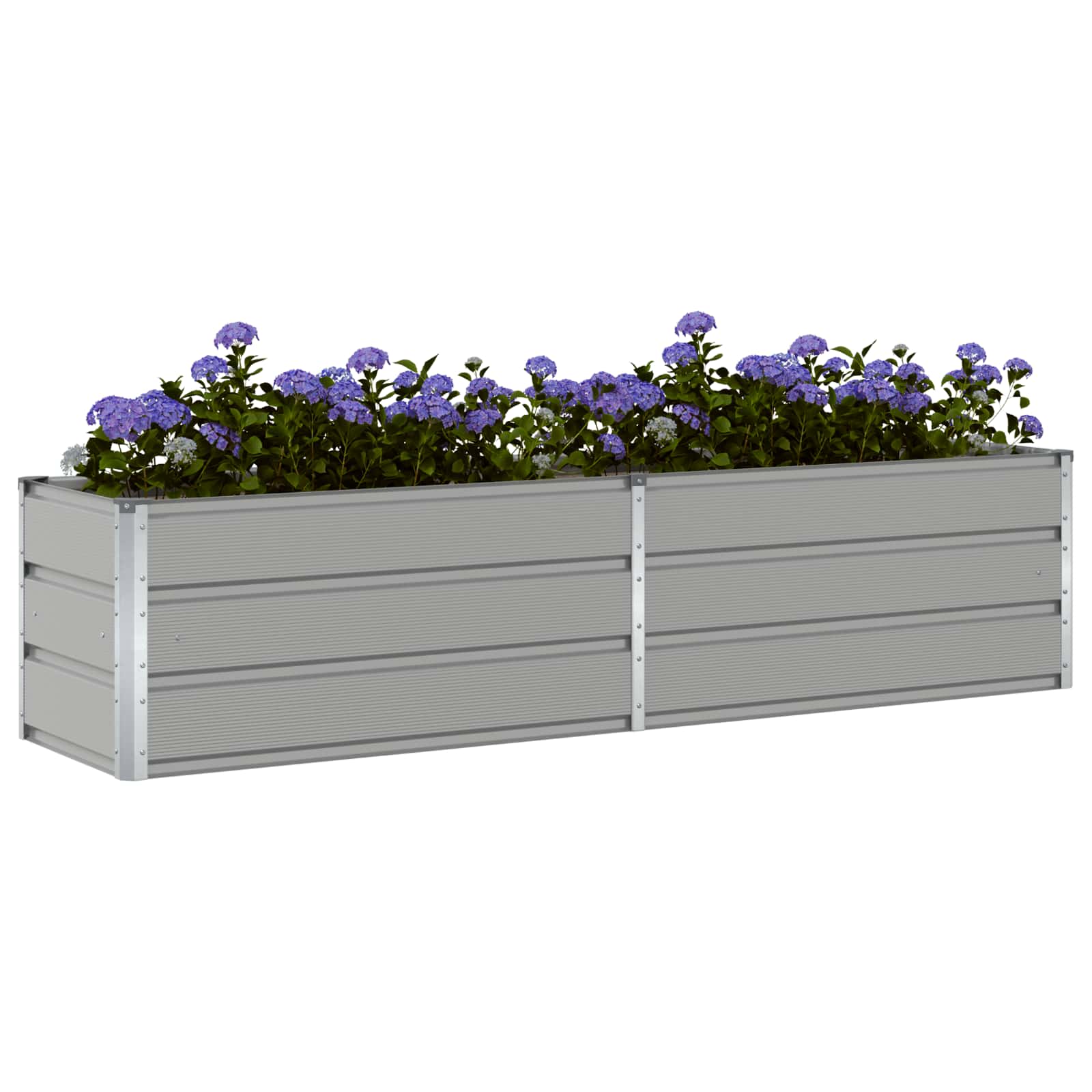 vidaXL Donica Jasnoszary 195 x 50 x 45 cm Stal Galwanizowana
