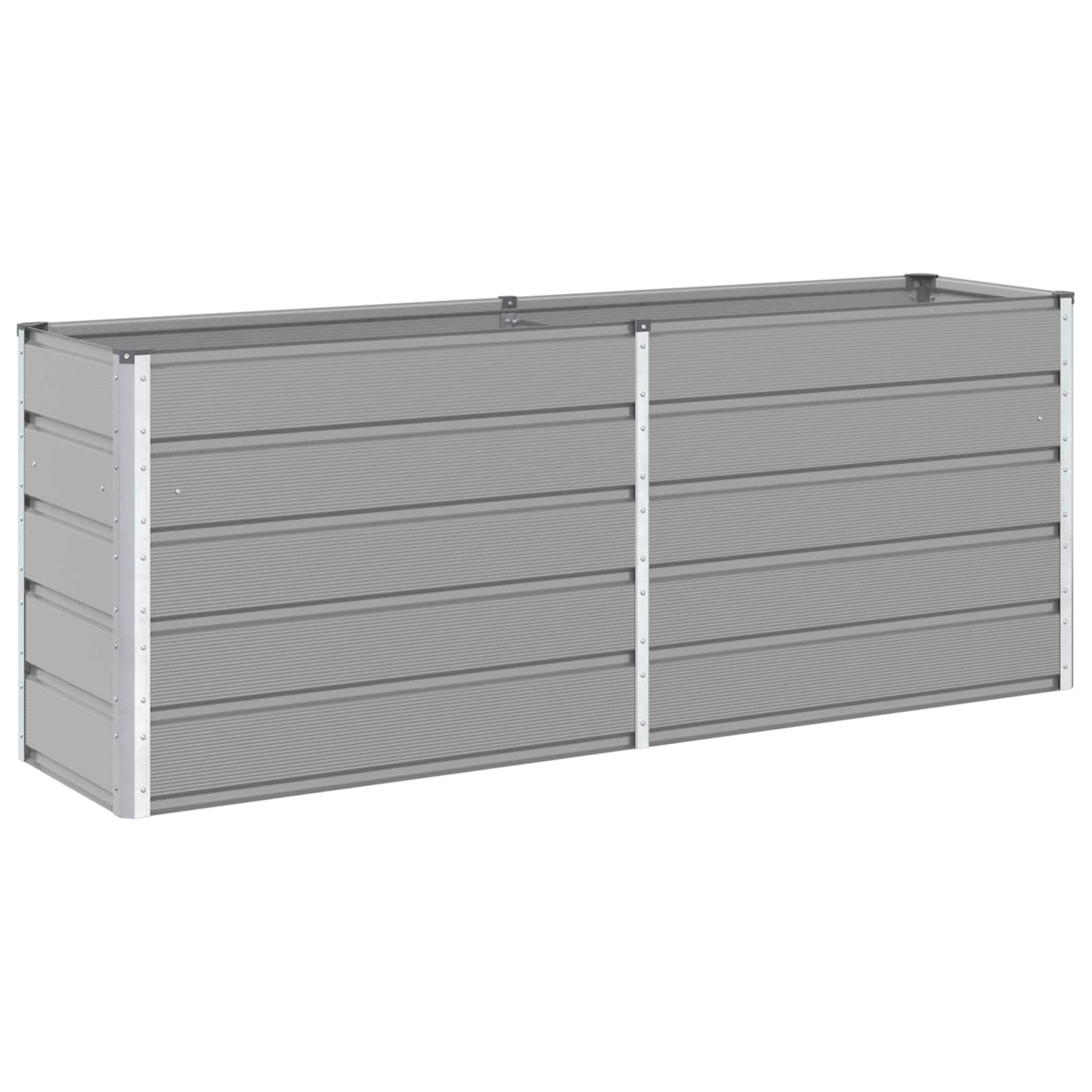 vidaXL Donica Jasnoszary 195 x 50 x 75 cm Stal Galwanizowana