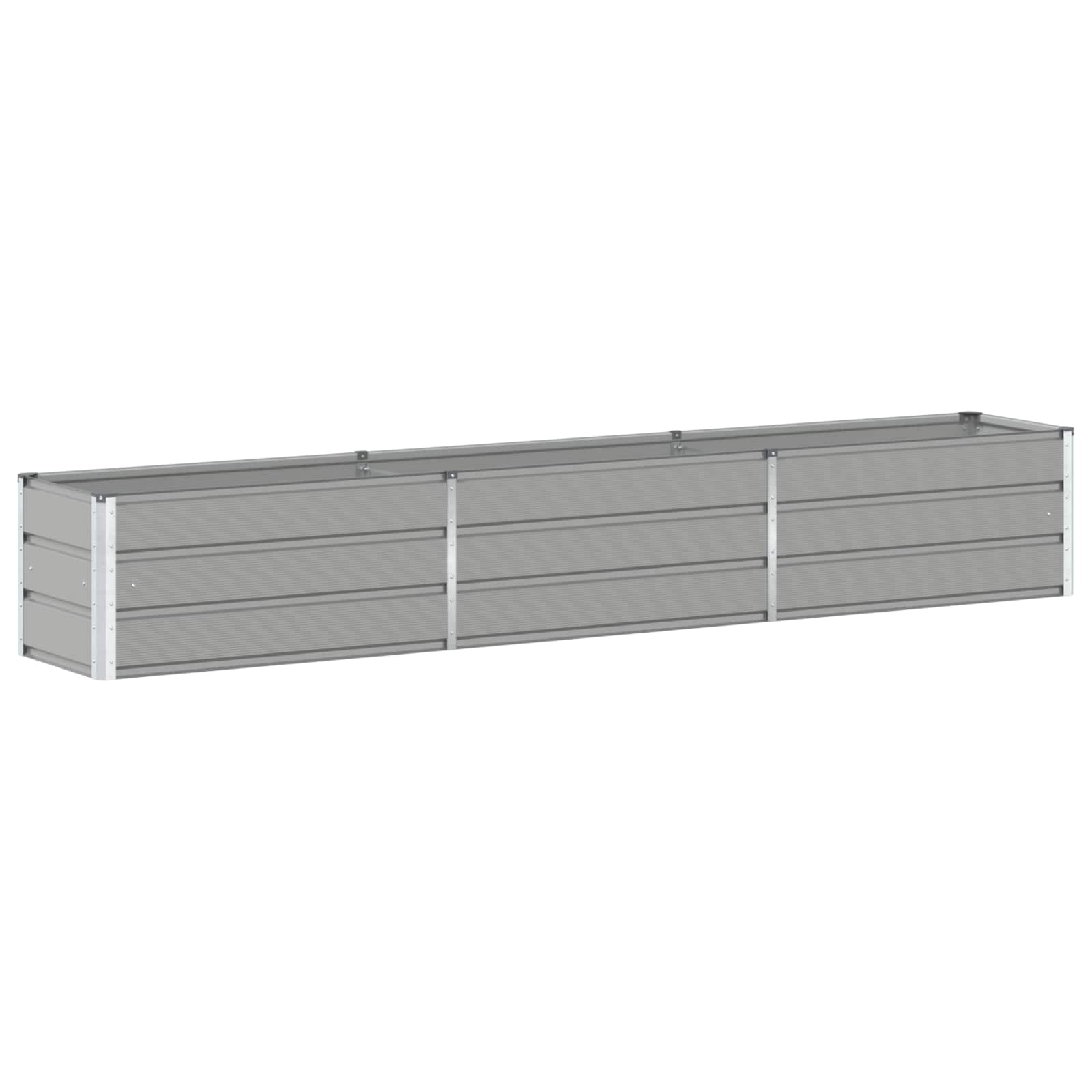 vidaXL Donica Jasnoszary 290 x 50 x 45 cm Stal Galwanizowana