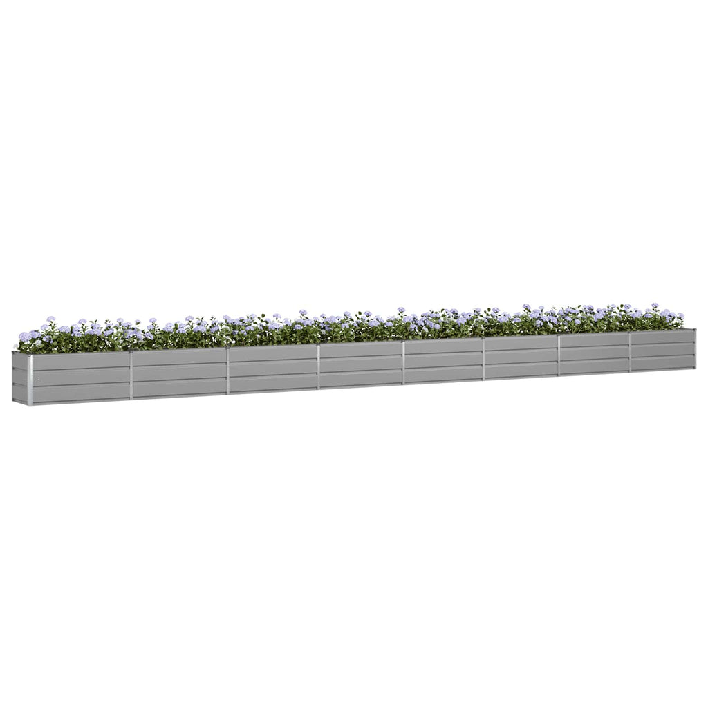 vidaXL Donica Jasnoszary 770 x 50 x 45 cm Stal Galwanizowana