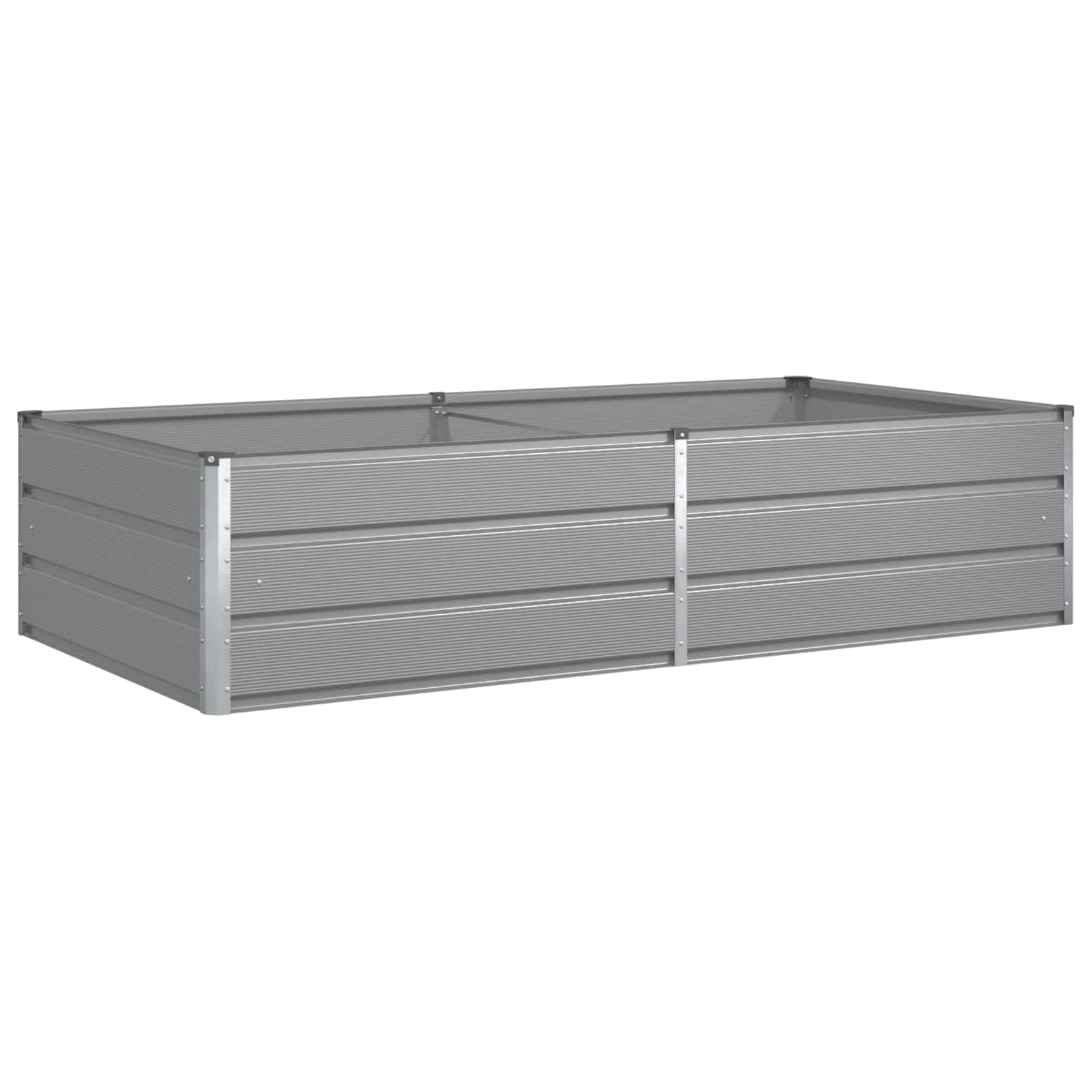 vidaXL Donica Jasnoszary 195 x 100 x 45 cm Stal Galwanizowana