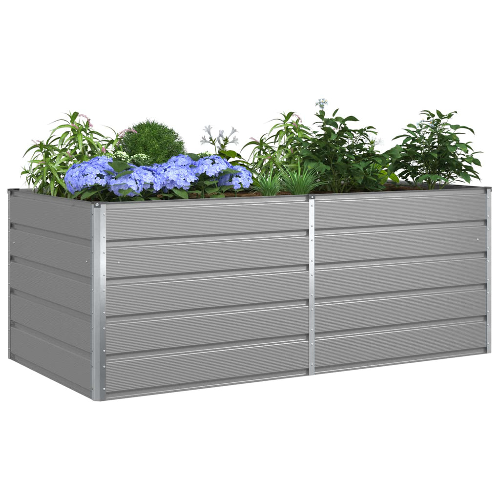 vidaXL Donica Jasnoszary 195 x 100 x 75 cm Stal Galwanizowana