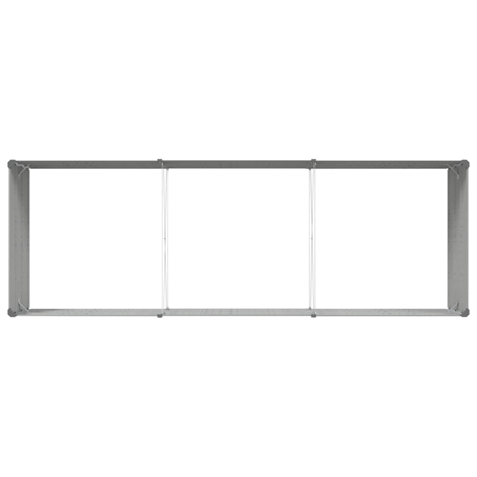 vidaXL Donica Jasnoszary 290 x 100 x 45 cm Stal Galwanizowana