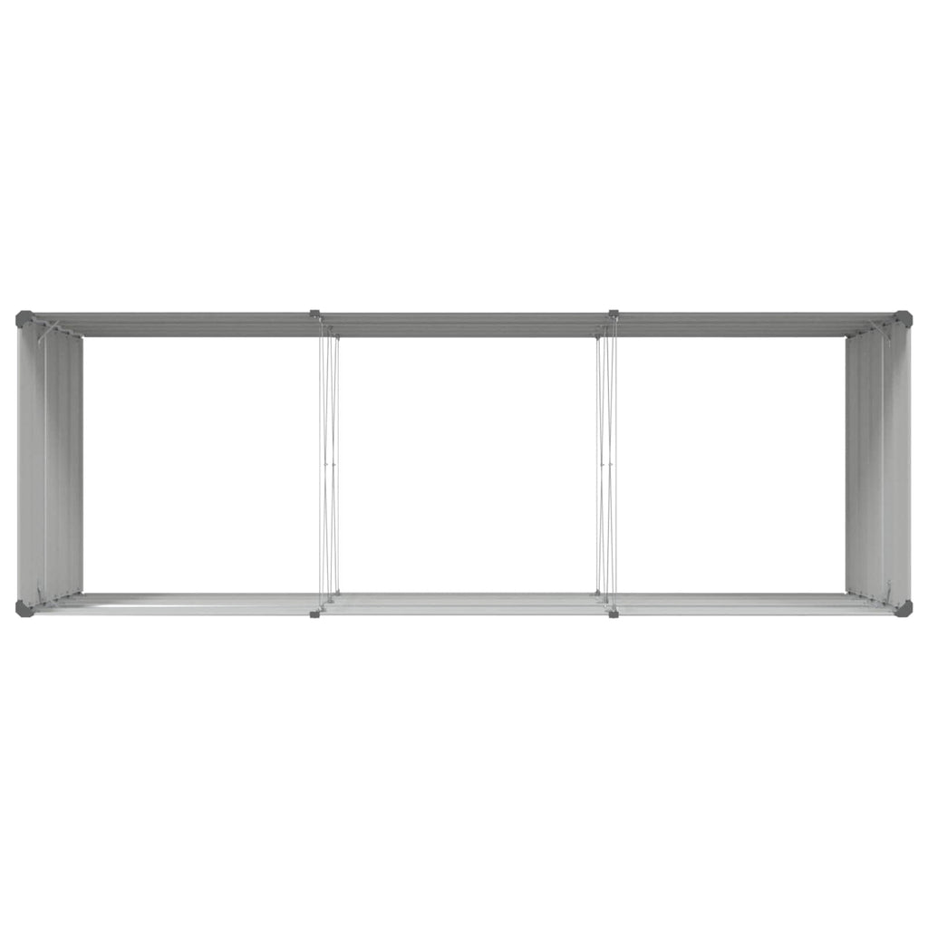 vidaXL Donica Jasnoszary 290 x 100 x 75 cm Stal Galwanizowana