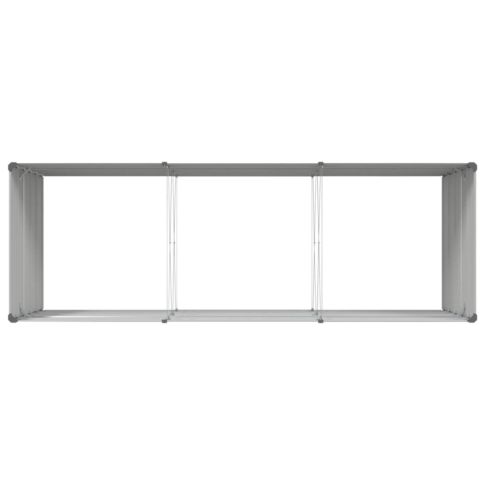 vidaXL Donica Jasnoszary 290 x 100 x 75 cm Stal Galwanizowana