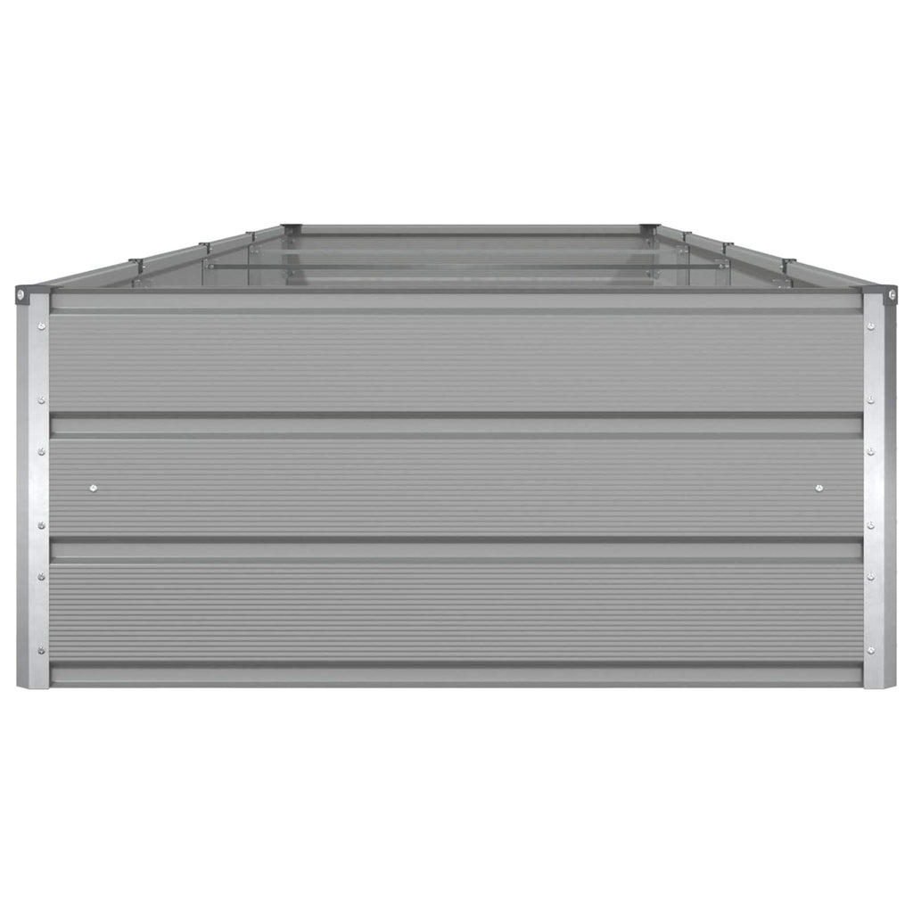 vidaXL Donica Jasnoszary 385 x 100 x 45 cm Stal Galwanizowana