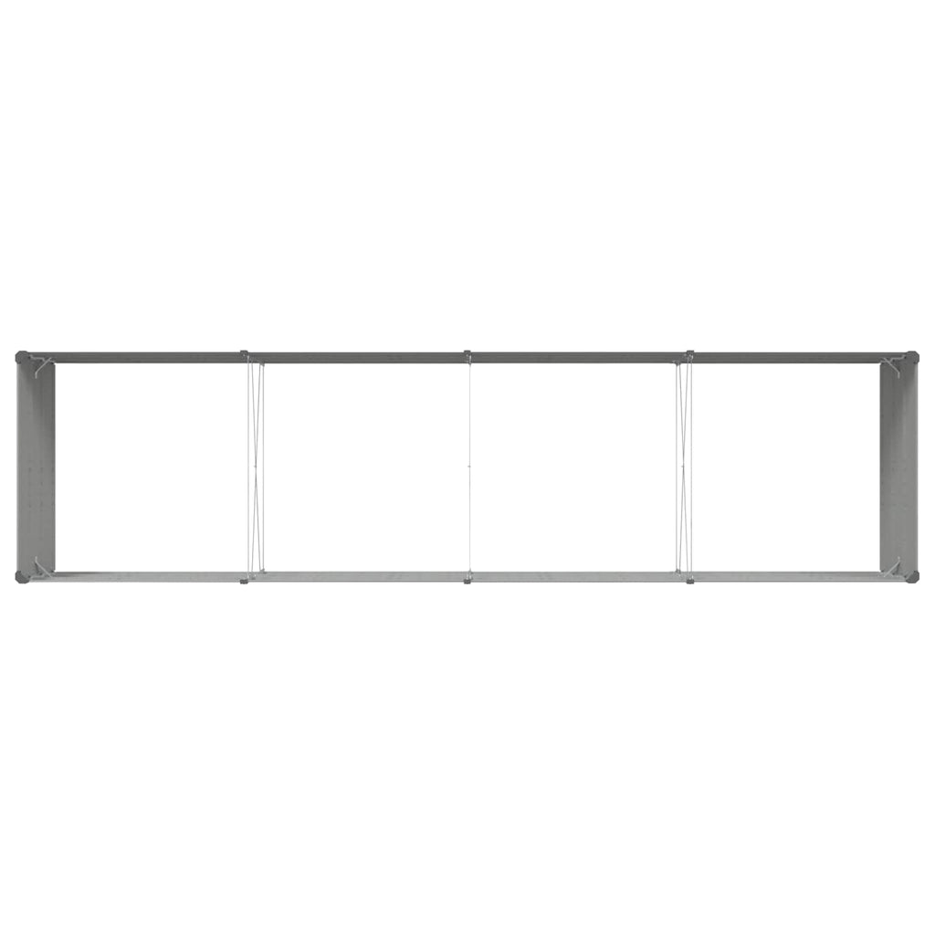 vidaXL Donica Jasnoszary 385 x 100 x 45 cm Stal Galwanizowana