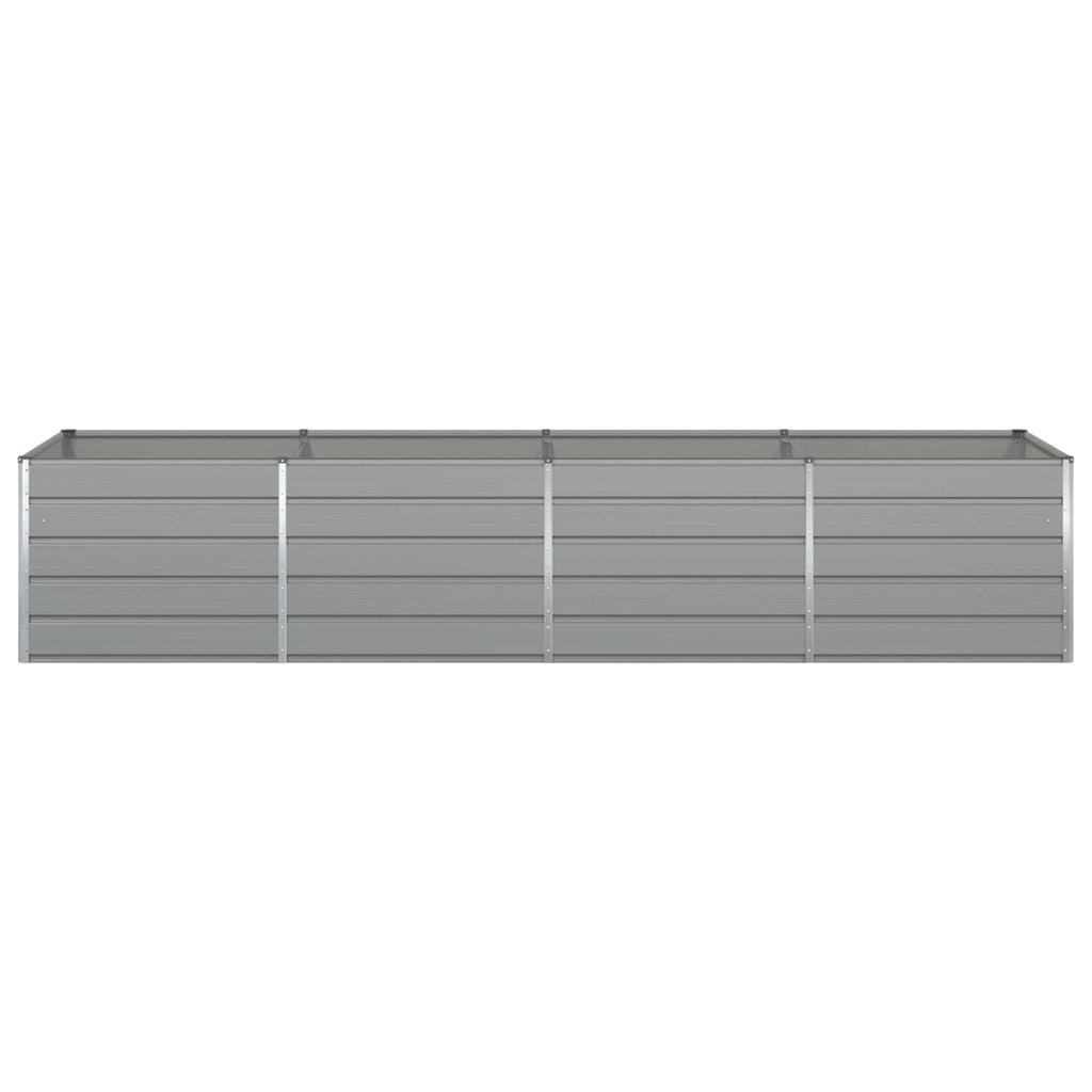 vidaXL Donica Jasnoszary 385 x 100 x 75 cm Stal Galwanizowana