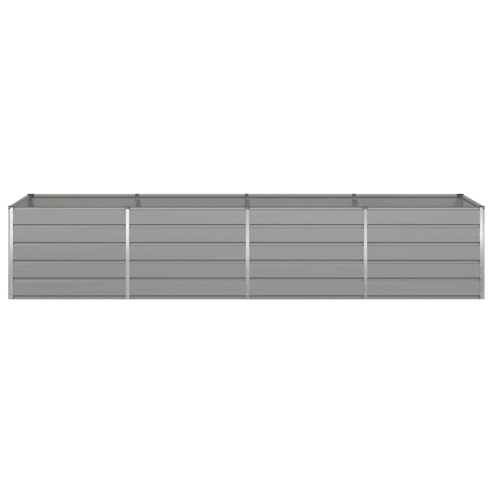 vidaXL Donica Jasnoszary 385 x 100 x 75 cm Stal Galwanizowana