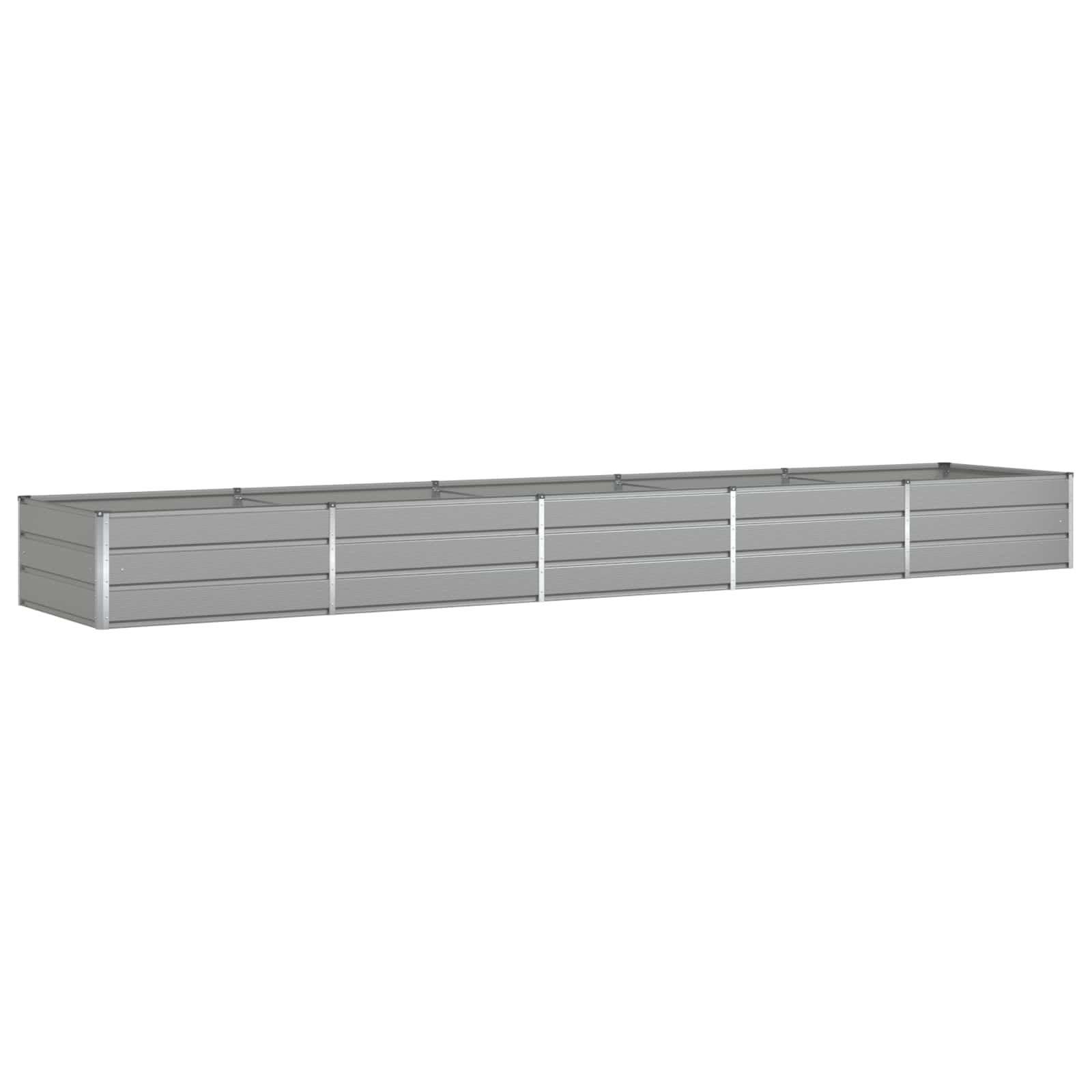 vidaXL Donica Jasnoszary 480 x 100 x 45 cm Stal Galwanizowana