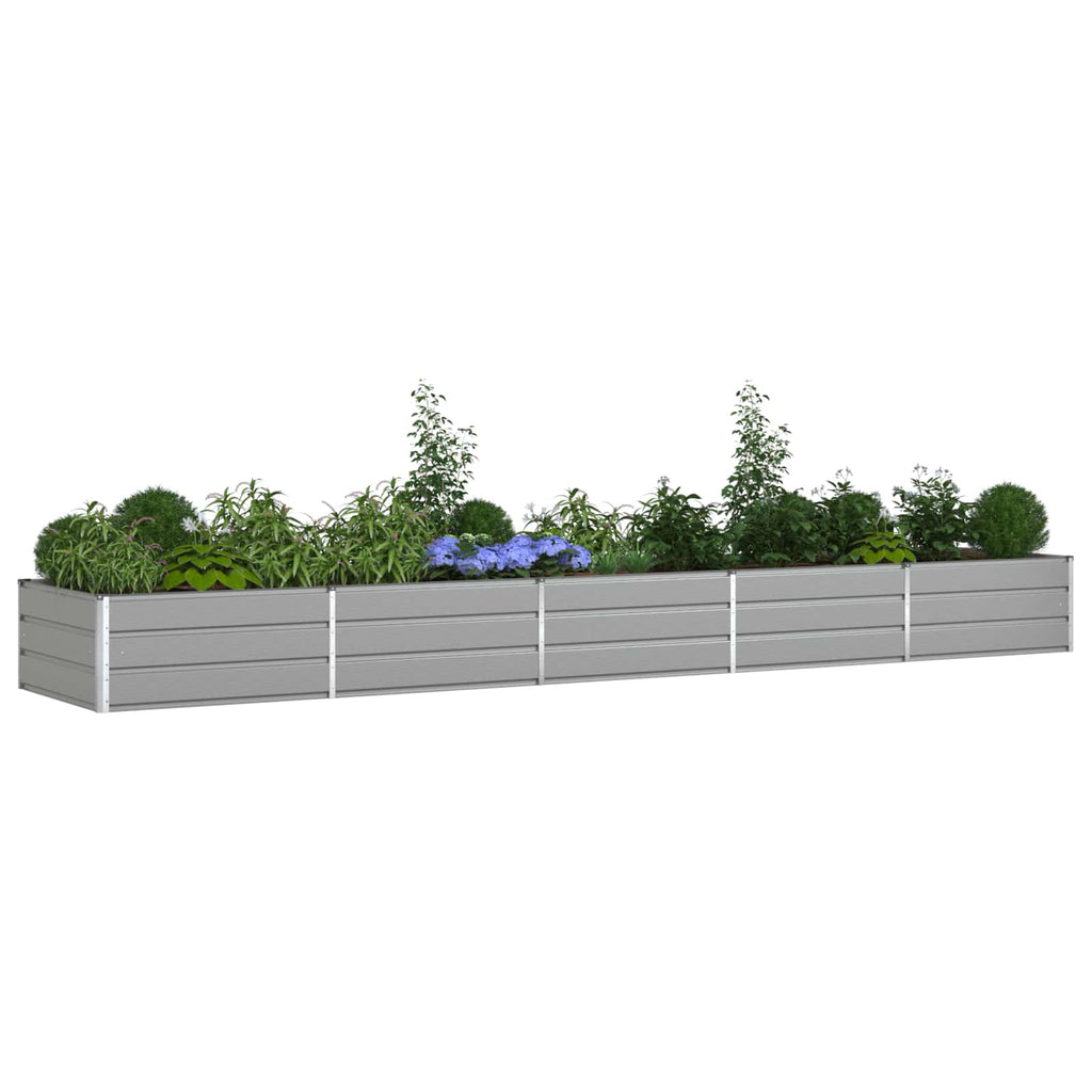vidaXL Donica Jasnoszary 480 x 100 x 45 cm Stal Galwanizowana