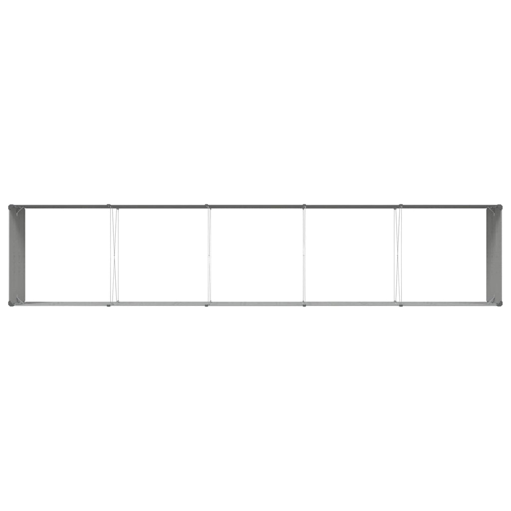 vidaXL Donica Jasnoszary 480 x 100 x 45 cm Stal Galwanizowana