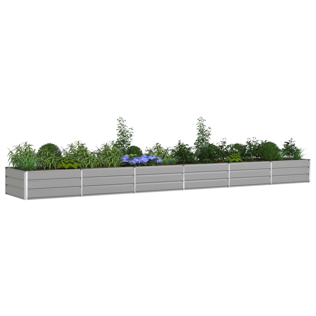 vidaXL Donica Jasnoszary 580 x 100 x 45 cm Stal Galwanizowana