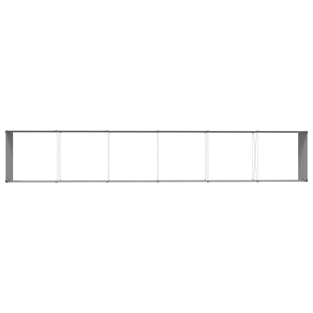 vidaXL Donica Jasnoszary 580 x 100 x 45 cm Stal Galwanizowana