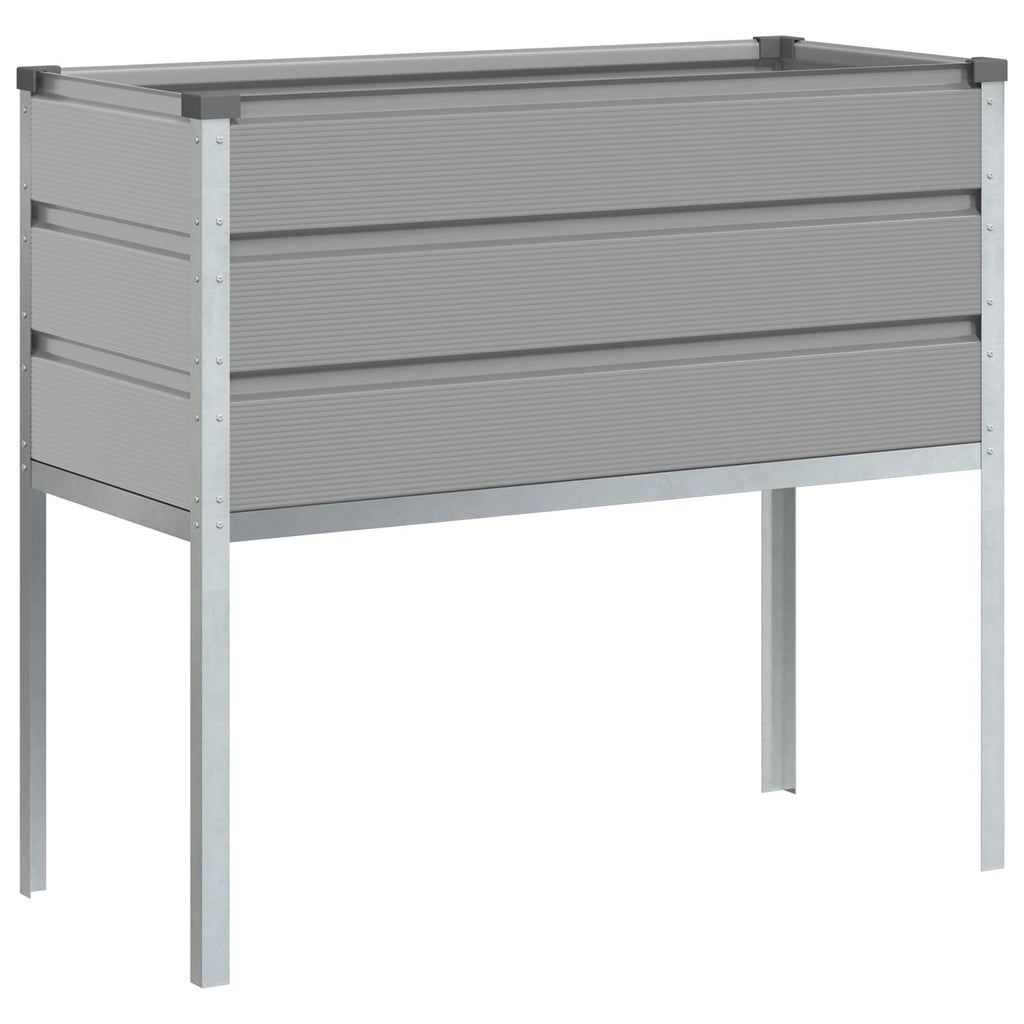 vidaXL Donica Jasnoszary 100 x 45 x 90 cm Stal Galwanizowana