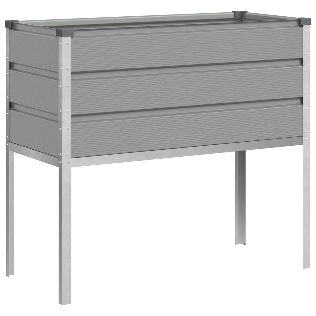 vidaXL Donica Jasnoszary 100 x 45 x 90 cm Stal Galwanizowana