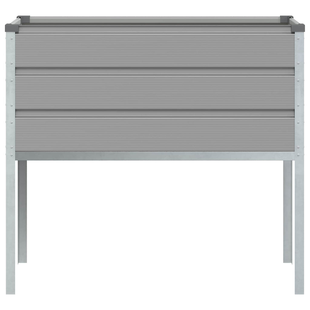 vidaXL Donica Jasnoszary 100 x 45 x 90 cm Stal Galwanizowana