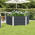 vidaXL Donica Antracyt 129 x 129 x 45 cm Stal