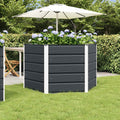 vidaXL Donica Antracyt 129 x 129 x 75 cm Stal