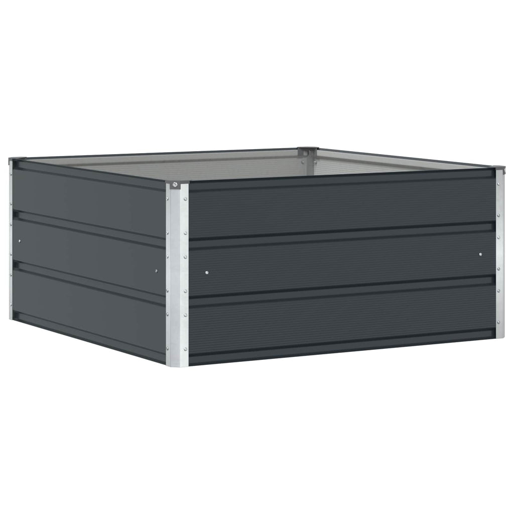 vidaXL Donica Antracyt 100 x 100 x 45 cm Stal